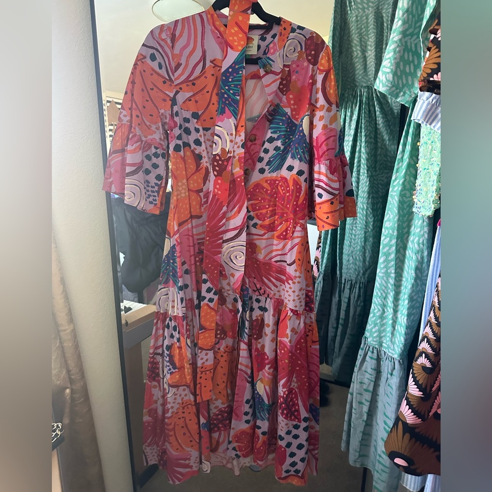 FARM Rio Colorful Long Sleeve Dress